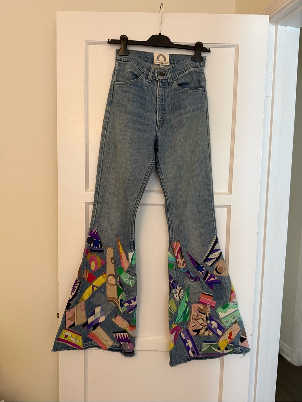 Emilio Pucci Custom Patchwork vintage Levi’s (orange tab)